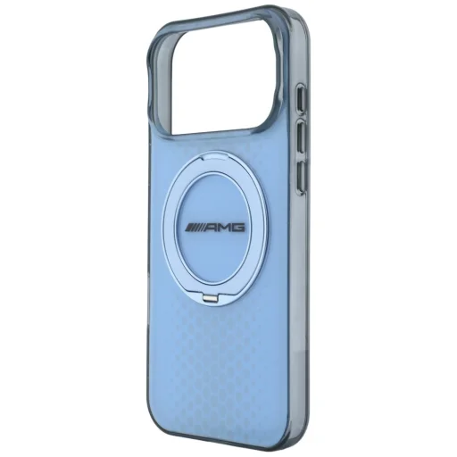 iPhone 18 Pro Max / 17 Pro Max AMG IML Double Layer Urban Line modré puzdro s prstencovým stojanom, kompatibilné s MagSafe - 6