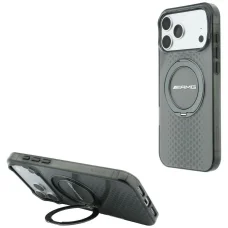 iPhone 18 Pro Max / iPhone 17 Pro Max AMG IML dvojvrstvové puzdro Urban Line MagSafe s prstencovým stojanom, sivé
