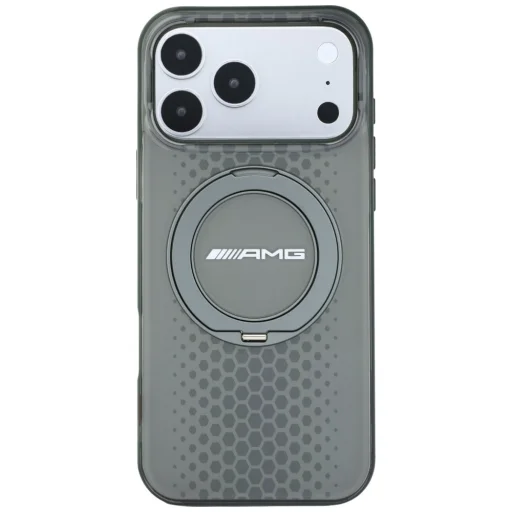 iPhone 18 Pro Max / iPhone 17 Pro Max AMG IML dvojvrstvové puzdro Urban Line MagSafe s prstencovým stojanom, sivé - 3
