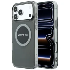 iPhone 18 Pro Max / 17 Pro Max čierne AMG IML priesvitné, dvojfarebné blokové MagSafe puzdro