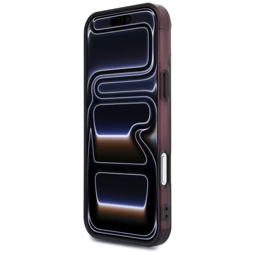 Kryt pre iPhone 18 Pro Max / 17 Pro Max AMG IML transparentný, s dvojfarebným blokovým MagSafe dizajnom, čierno-bordový - 5
