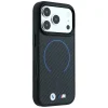 iPhone 18 Pro / iPhone 17 Pro čierne BMW M Carbon Blue Print puzdro s krúžkom a kovovým logom MagSafe thumbnail
