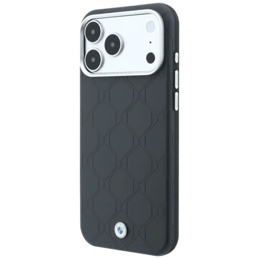 iPhone 18 Pro / 17 Pro MagSafe kryt BMW Sign Deboss s prešívaným vzorom a kovovým logom – antracit - 2