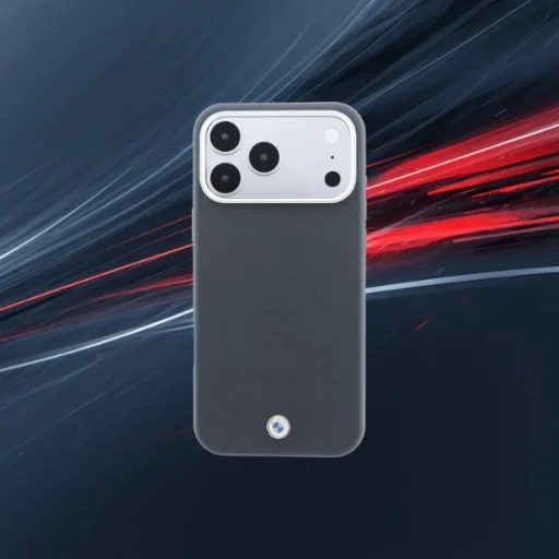 iPhone 18 Pro / 17 Pro MagSafe kryt BMW Sign Deboss s prešívaným vzorom a kovovým logom – antracit - 11