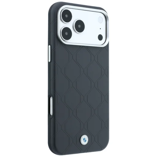 iPhone 18 Pro / 17 Pro MagSafe kryt BMW Sign Deboss s prešívaným vzorom a kovovým logom – antracit - 4