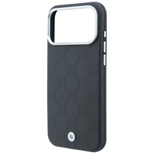 iPhone 18 Pro / 17 Pro MagSafe kryt BMW Sign Deboss s prešívaným vzorom a kovovým logom – antracit - 6
