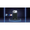 iPhone 18 Pro / iPhone 17 Pro čierne BMW Sign embosované, prešívané puzdro s kovovým logom MagSafe thumbnail