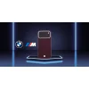 iPhone 18 Pro Max / 17 Pro Max bordové BMW Sign embosované, prešívané puzdro s kovovým logom MagSafe thumbnail