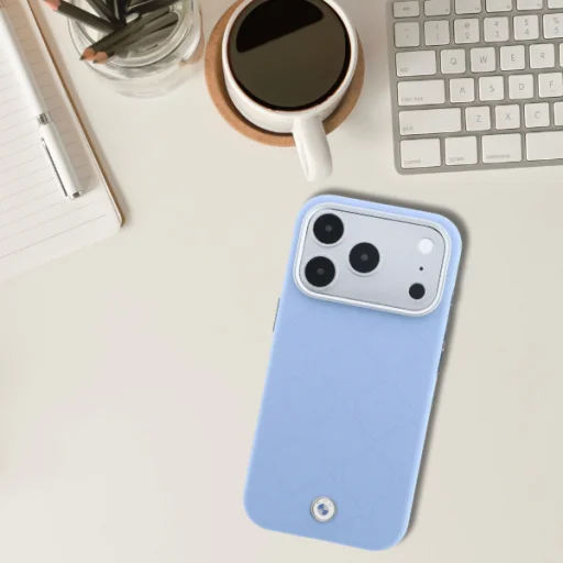 iPhone 18 Pro Max / 17 Pro Max BMW Sign Deboss prešívané MagSafe puzdro s kovovým logom – modré - 11