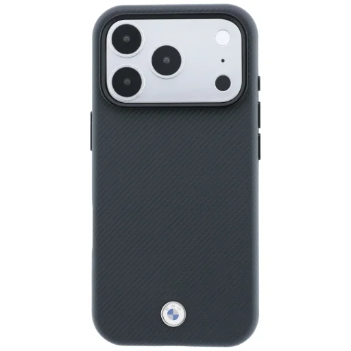 Apple iPhone 18 Pro Max / 17 Pro Max BMW Sign kevlárový kryt s kovovým logom MagSafe, antracit - 3