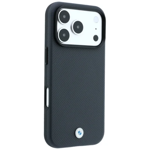 Apple iPhone 18 Pro Max / 17 Pro Max BMW Sign kevlárový kryt s kovovým logom MagSafe, antracit - 4