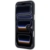 iPhone 18 Pro / 17 Pro zadný kryt – čierny Guess MagSafe kryt so zrnitým vzorom a okrúhlym logom so štrasovými kamienkami thumbnail