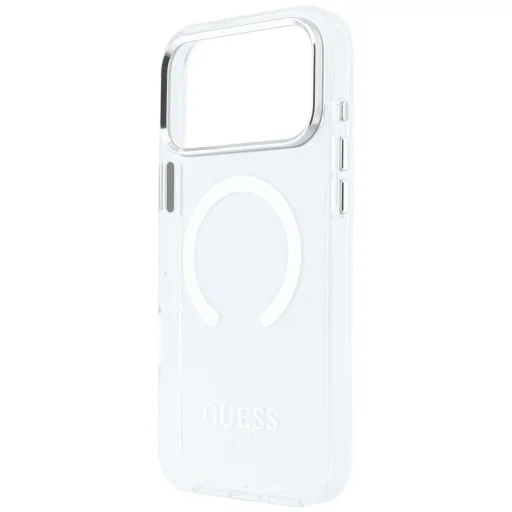 iPhone 18 Pro Max / iPhone 17 Pro Max Guess Metal Outline MagSafe puzdro, strieborné - 6