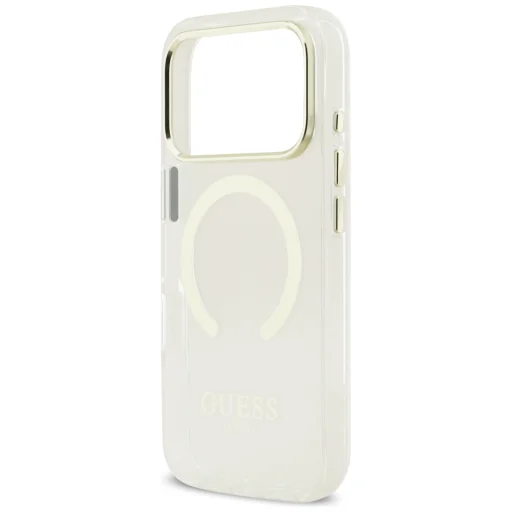 iPhone 18 Pro / 17 Pro zlatý Guess Metal Outline MagSafe kryt - 6