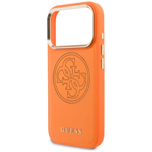 iPhone 18 Pro / iPhone 17 Pro oranžový Guess Perforated 4G MagSafe zadný kryt - 6