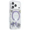 iPhone 18 Pro / 17 Pro fialový Guess Resin Flowers Glitter MagSafe obal thumbnail