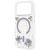 iPhone 18 Pro / 17 Pro fialový Guess Resin Flowers Glitter MagSafe obal thumbnail