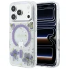 iPhone 18 Pro / 17 Pro fialový Guess Resin Flowers Glitter MagSafe obal thumbnail