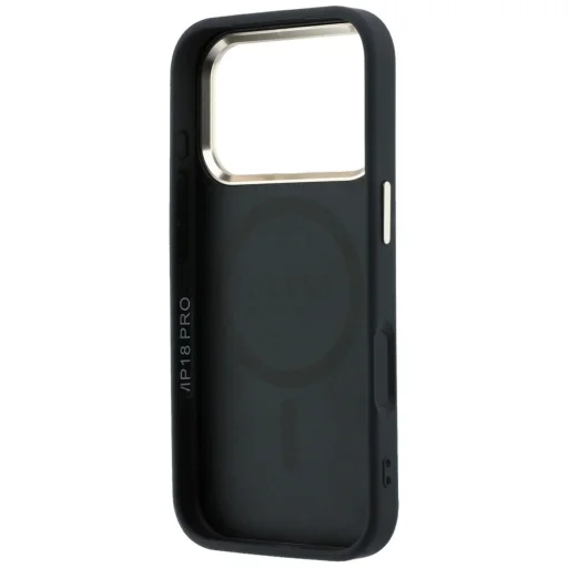 iPhone 18 Pro / iPhone 17 Pro čierny Guess Saffiano Small 4G & Classic Logo MagSafe zadný kryt - 7