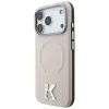 Apple iPhone 18 Pro / 17 Pro béžový Karl Lagerfeld zadný kryt so zrnitým vzorom, embosovaným krúžkom a logom Kameo MagSafe thumbnail