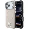 Apple iPhone 18 Pro / 17 Pro béžový Karl Lagerfeld zadný kryt so zrnitým vzorom, embosovaným krúžkom a logom Kameo MagSafe thumbnail