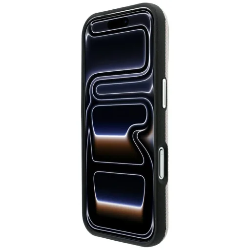 Apple iPhone 18 Pro / 17 Pro béžový Karl Lagerfeld zadný kryt so zrnitým vzorom, embosovaným krúžkom a logom Kameo MagSafe - 5