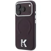 iPhone 18 Pro / 17 Pro bordový Karl Lagerfeld zadný kryt so zrnitou textúrou, reliéfnym prstencom a kameo logom MagSafe thumbnail