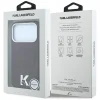 iPhone 18 Pro / 17 Pro bordový Karl Lagerfeld zadný kryt so zrnitou textúrou, reliéfnym prstencom a kameo logom MagSafe thumbnail
