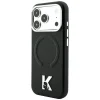 iPhone 18 Pro / iPhone 17 Pro Karl Lagerfeld zrnité, reliéfne puzdro MagSafe s logom prsteňa a kamey, čierne thumbnail