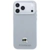 iPhone 18 Pro / 17 Pro zadný kryt – Karl Lagerfeld Grained Karl Head Metal MagSafe, sivý thumbnail