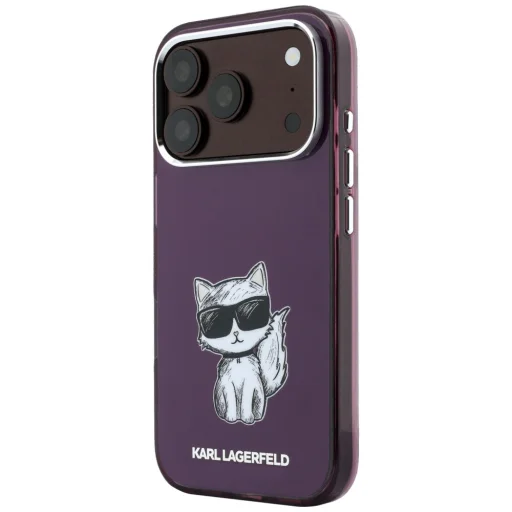 iPhone 18 Pro Max / 17 Pro Max bordový Karl Lagerfeld IML Ikonik Sketch Print MagSafe zadný kryt - 2