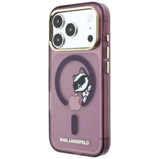 iPhone 18 Pro Max / iPhone 17 Pro Max bordový kryt Karl Lagerfeld Peekaboo Logo MagSafe - 2