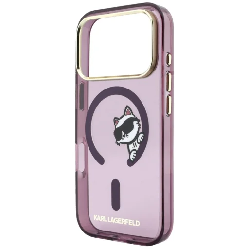 iPhone 18 Pro Max / iPhone 17 Pro Max bordový kryt Karl Lagerfeld Peekaboo Logo MagSafe - 6
