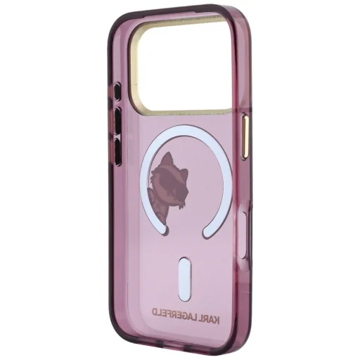 iPhone 18 Pro Max / iPhone 17 Pro Max bordový kryt Karl Lagerfeld Peekaboo Logo MagSafe - 7