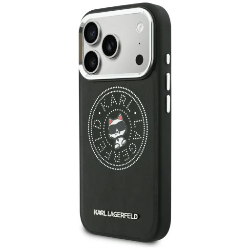 iPhone 18 Pro / iPhone 17 Pro Karl Lagerfeld Point & Choupette Sketch MagSafe kryt, čierny - 2