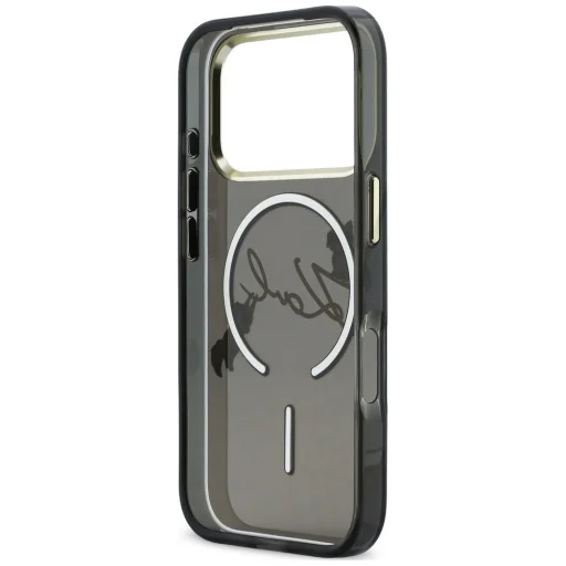 iPhone 18 Pro Max / iPhone 17 Pro Max zadný ochranný kryt Karl Lagerfeld Script Logo MagSafe, čierny - 7