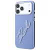 iPhone 18 Pro / 17 Pro Karl Lagerfeld pevný zadný kryt s veľkým živicovým logom podpisu, modrý thumbnail