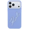 iPhone 18 Pro / 17 Pro Karl Lagerfeld pevný zadný kryt s veľkým živicovým logom podpisu, modrý thumbnail