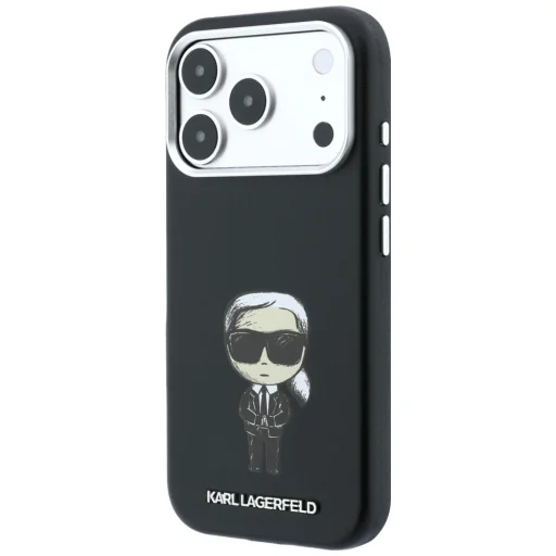 iPhone 18 Pro Max / iPhone 17 Pro Max čierny zadný kryt Karl Lagerfeld Smooth Ikonik Sketch MagSafe - 2