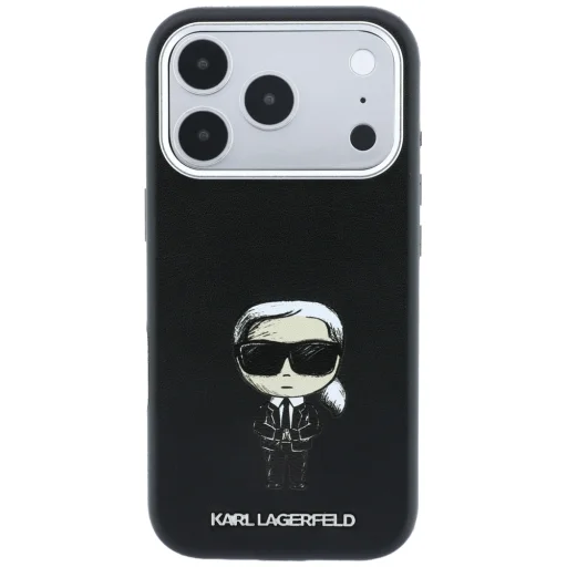 iPhone 18 Pro Max / iPhone 17 Pro Max čierny zadný kryt Karl Lagerfeld Smooth Ikonik Sketch MagSafe - 3