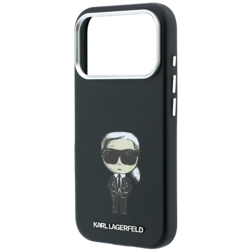 iPhone 18 Pro Max / iPhone 17 Pro Max čierny zadný kryt Karl Lagerfeld Smooth Ikonik Sketch MagSafe - 6