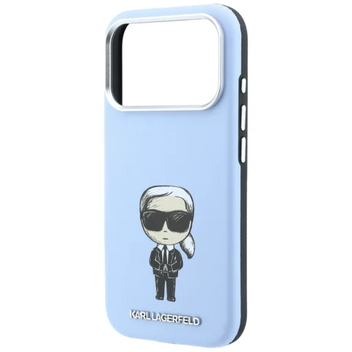 iPhone 18 Pro Max / 17 Pro Max Karl Lagerfeld Smooth Ikonik Sketch MagSafe kryt, svetlomodrý - 6