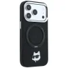iPhone 18 Pro / 17 Pro čierny Karl Lagerfeld zadný kryt s hlavou Choupette MagSafe s prstencovým stojanom otočným o 360° thumbnail