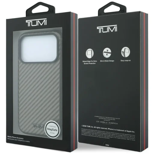 iPhone 18 Pro / iPhone 17 Pro antracitovo sivé puzdro TUMI Carbon MagSafe - 8