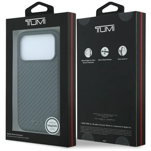 iPhone 18 Pro Max / iPhone 17 Pro Max čierne puzdro TUMI Carbon MagSafe - 8