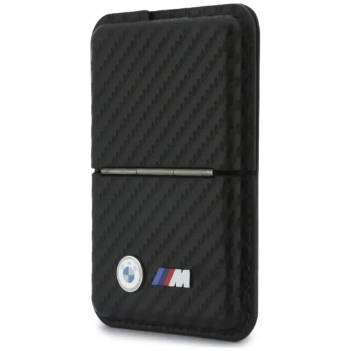 MagSafe magnetický držiak na karty a stojan BMW M Carbon Metal Logos, čierny - 3