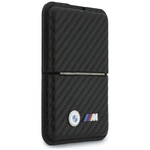 MagSafe magnetický držiak na karty a stojan BMW M Carbon Metal Logos, čierny - 4