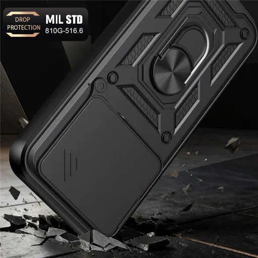  Xiaomi Poco F9 Pro Techsuit CamShield Series tok, fekete - 4