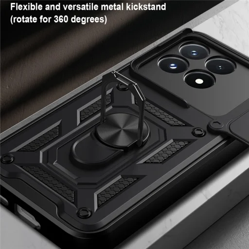 Xiaomi Poco F9 Pro Techsuit CamShield Series tok, fekete - 5