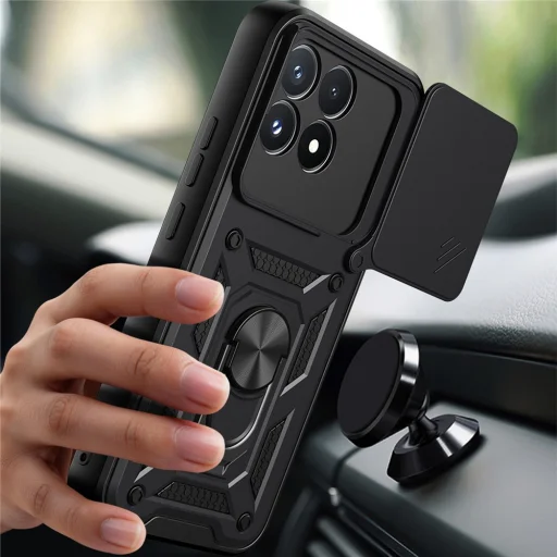  Xiaomi Poco F9 Pro Techsuit CamShield Series tok, fekete - 6